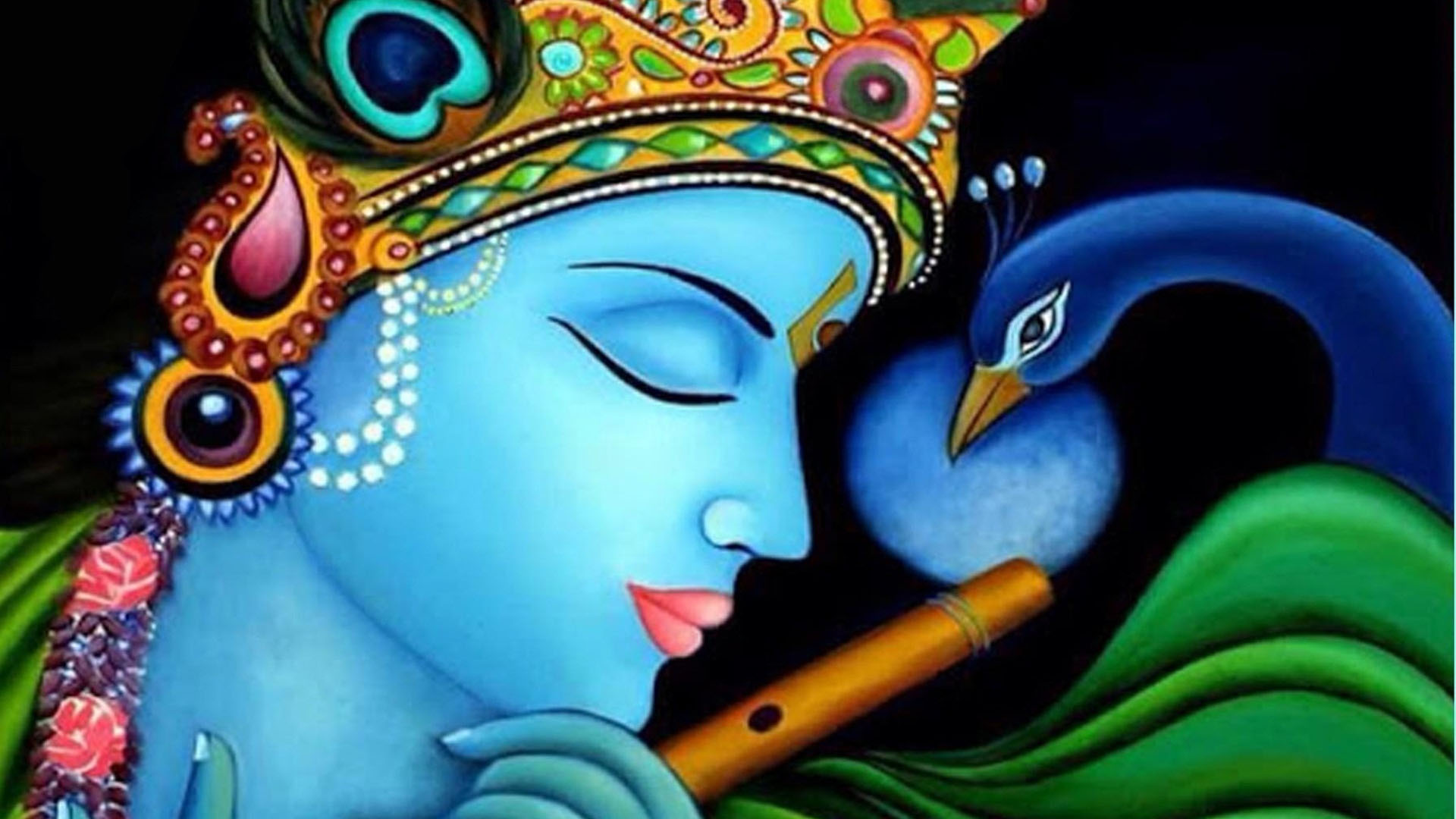 HD wallpaper Krishna Kanhaiya Hindu God illustration Lord Krishna flute   Wallpaper Flare