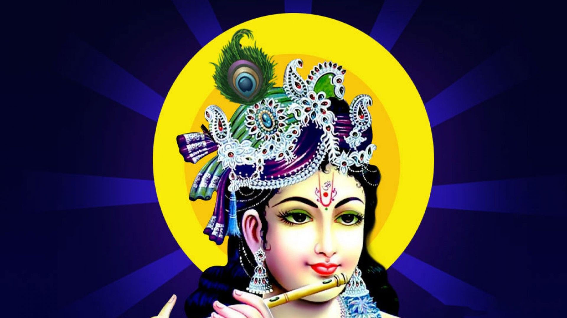 Shri Krishna HD Wallpaper Classic Krishna Wallpaper Digital Download |  iphonekrishnawallpaper.in