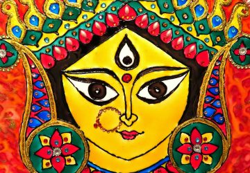 Maa Durga Face Painting