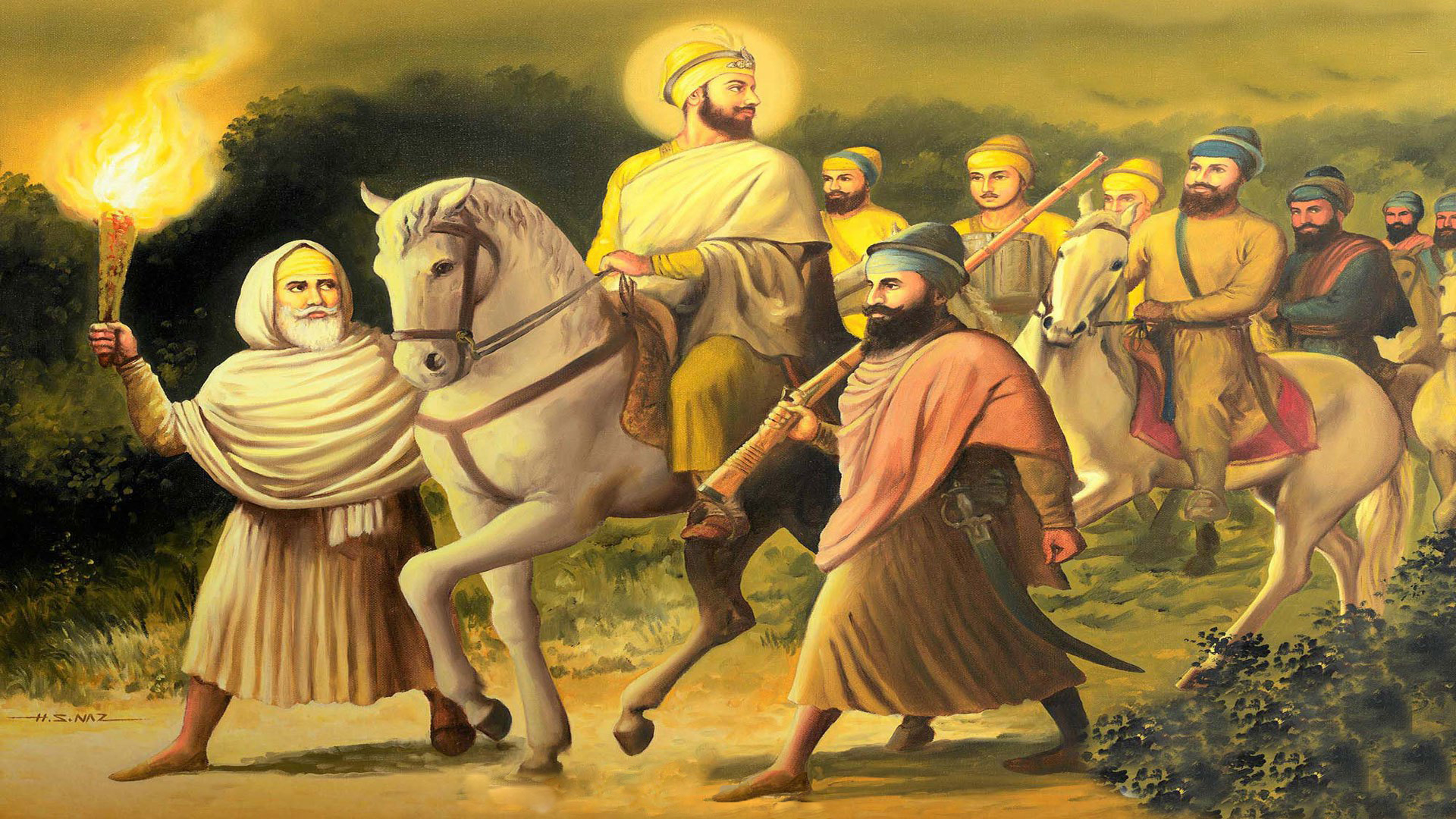 Images Of Guru Gobind Singh Ji With Chaar Sahibzaade  God HD Wallpapers